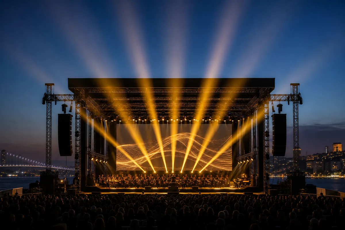 AŞAN açık hava konser sahnesi
